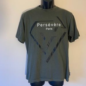 PRSVR Persevere Paris T Shirt Large 100% cotton Gently worn